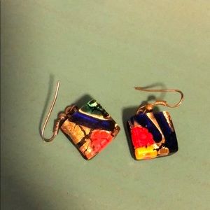 Italian murano glass earrings